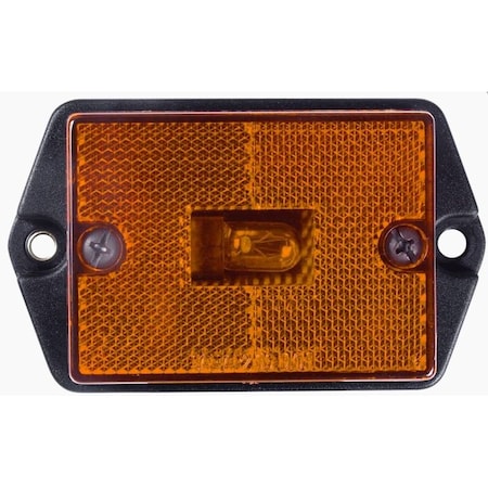 Optronics Yello Ear Mount Marker/Clearance Light With Reflx, Self Grounding MC35AB